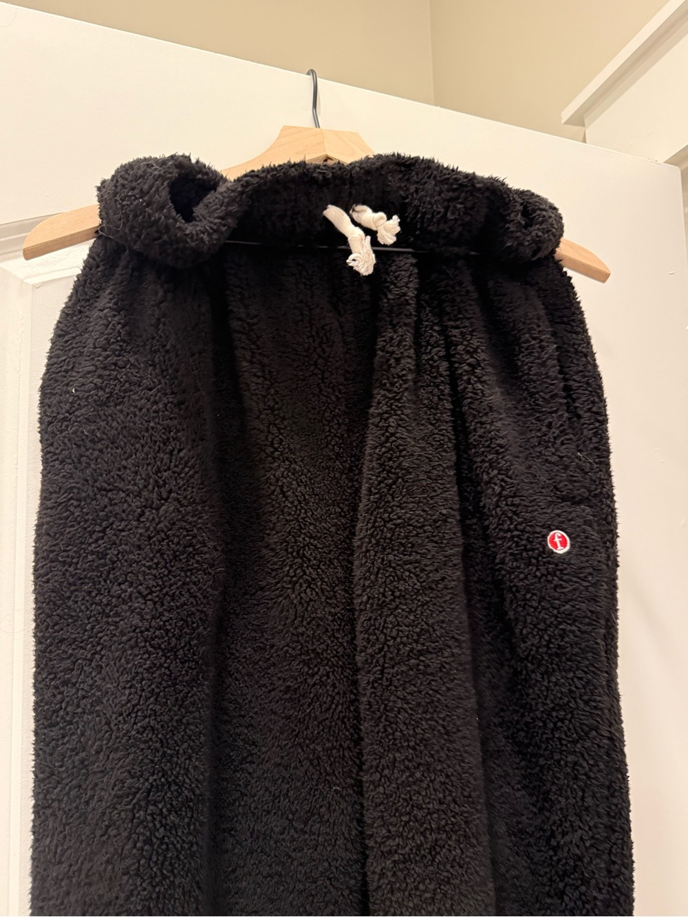 Women's Black Sherpa pj bottoms - Brand Feejays
